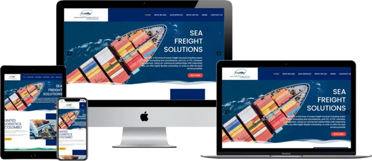 logistics freight transport website design sea