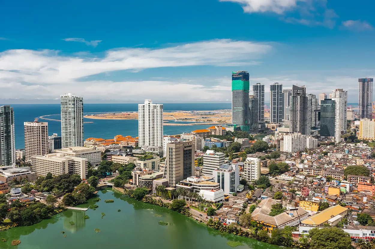 photo of the commercial capital of sri lanka - colombo , a bustling business center